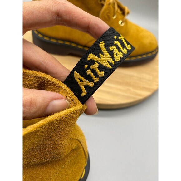 Dr Martens Boots Mens 7 Womens 8 Yellow Desert Oasis 101 Ankle Doc Combat Suede - Picture 13 of 16